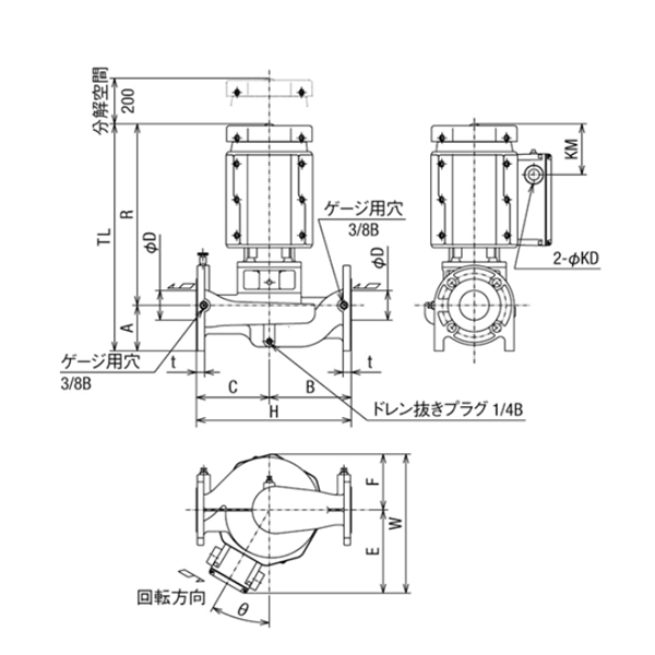 HITACHI-IES日立電動(dòng)泵JDP 40X32B-E52.2