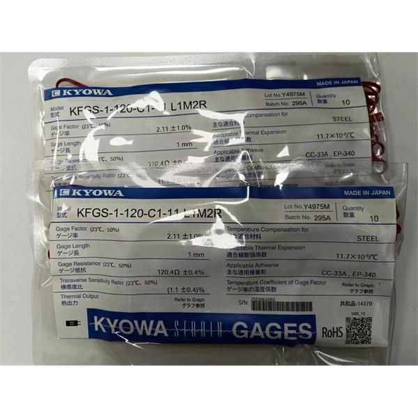 日本KYOWA配件耗材應(yīng)變片KFGS-2-120-D9-16 L30C2S