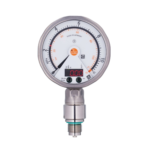 德國IFM易福門帶模擬顯示屏的齊平式壓力傳感器PG2436 PG-2,5-REB12-MFRKG/US/ /P
