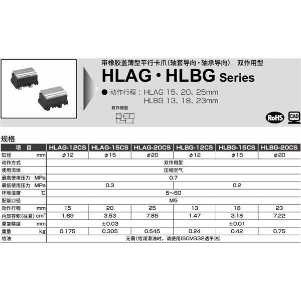 CKD喜開理薄型平行卡爪HLAG-20CS-K2H-R